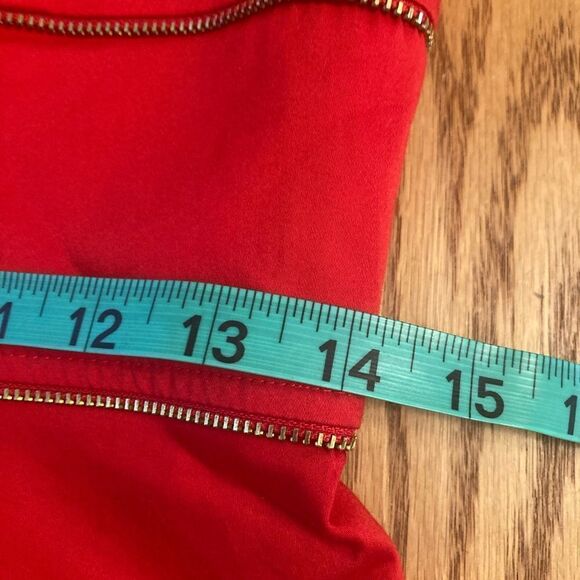 Calvin Klein Red Zipper Dress - Picture 8 of 11
